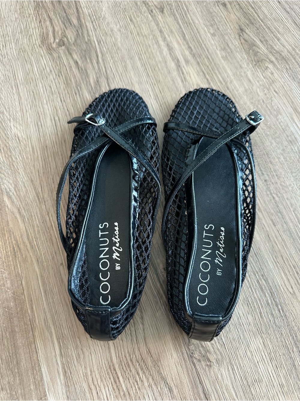 Coconuts by Matisse - Mesh Mary Jane Flats - Size 6 - Black - Ballet Flats NWOT